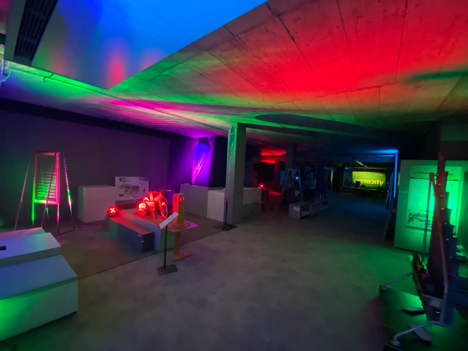 Das Pop-up Science Center von innen