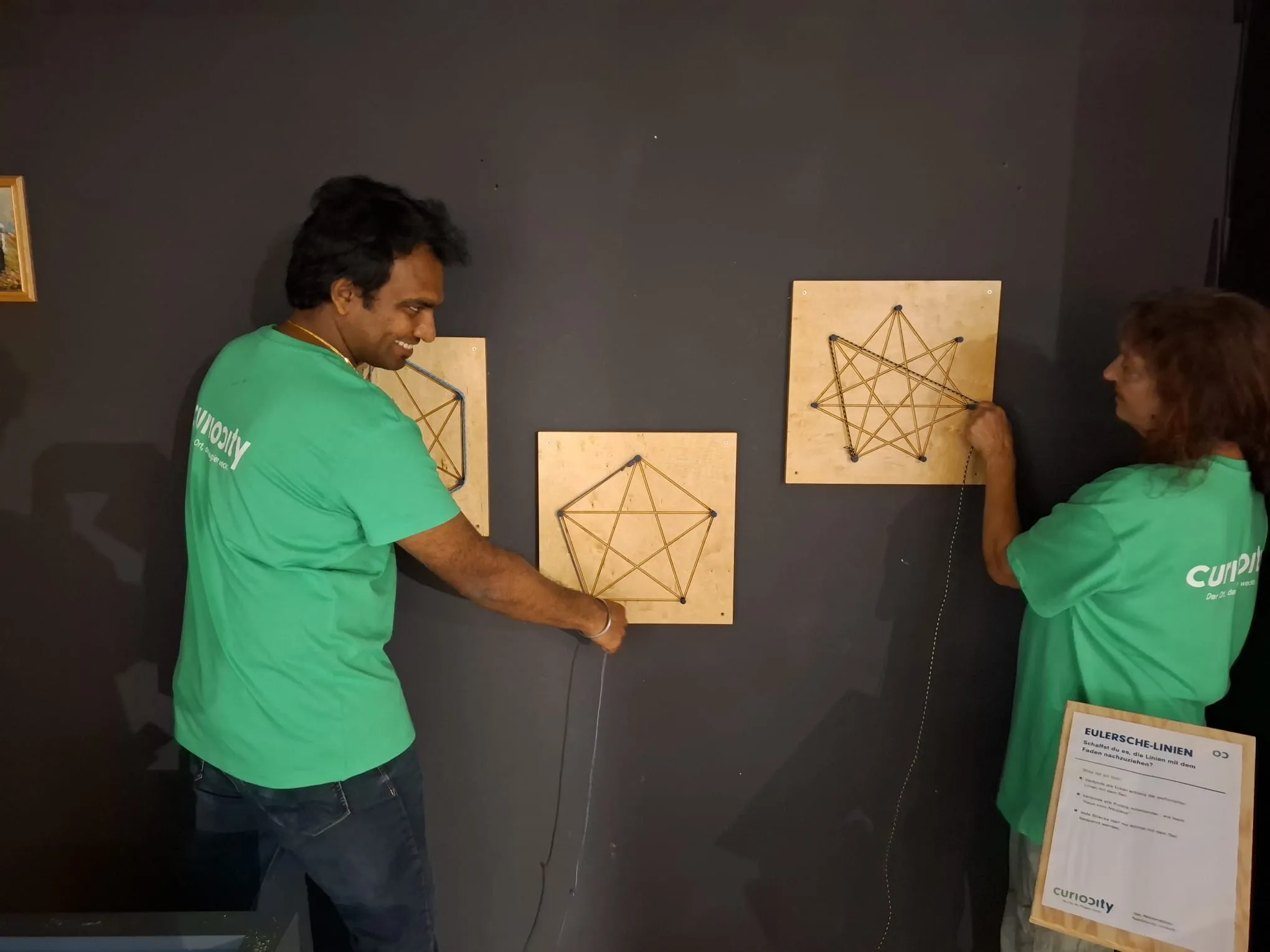 Eulersche Linien, Exponat im Pop-up Science Center