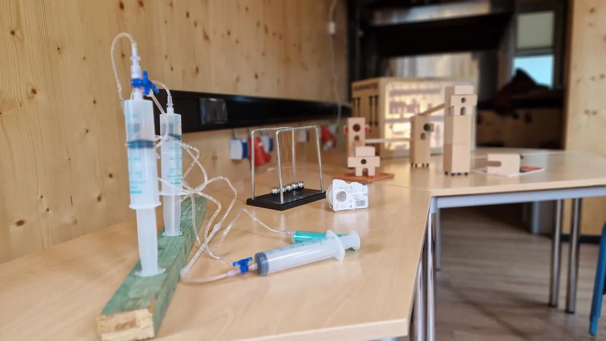 Aufbau für den Kapillareffekt-Workshop
