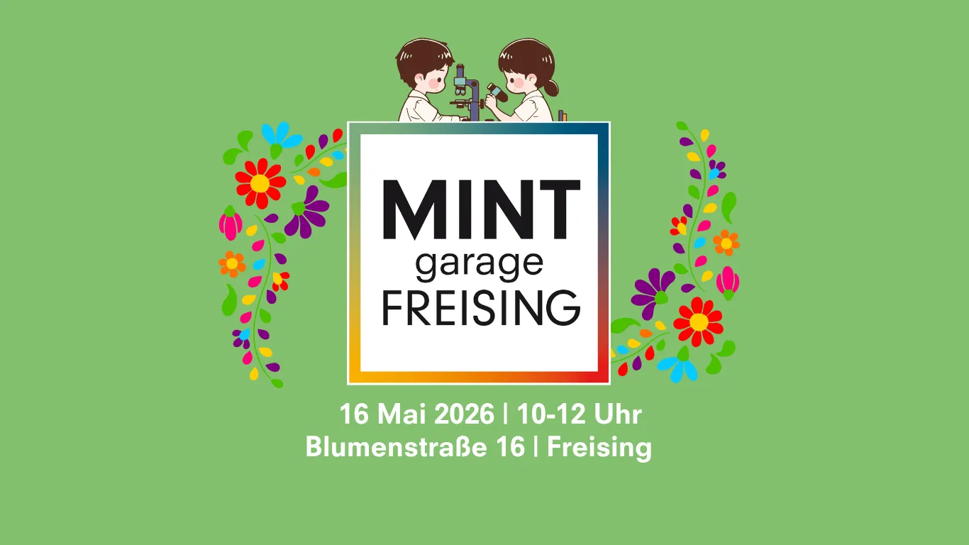Ankündigungsgrafik MINT Garage Mai 2026