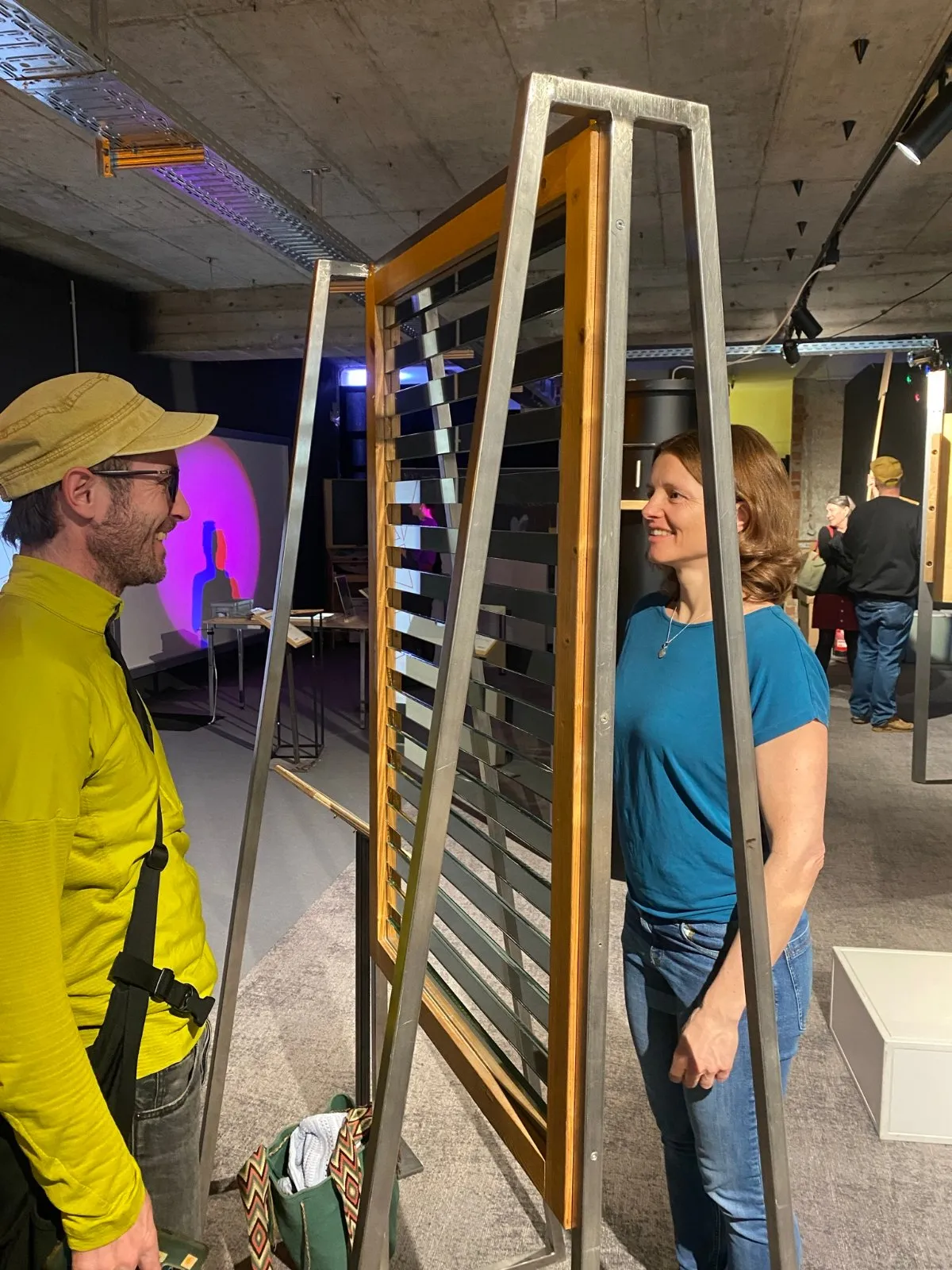 Streifenspiegel, Exponat im Pop-up Science Center