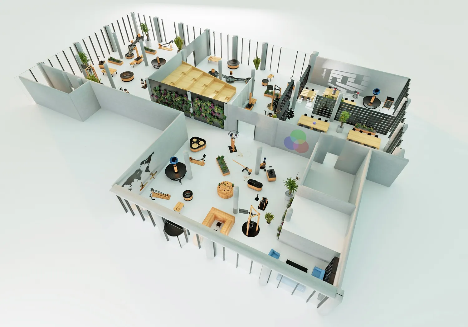 Visualisierung des Innenraums des künftigen Science Centers