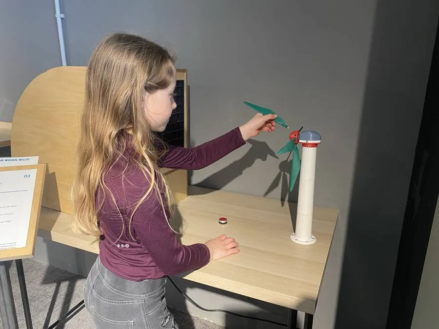 Windrad, Exponat im Pop-up Science Center