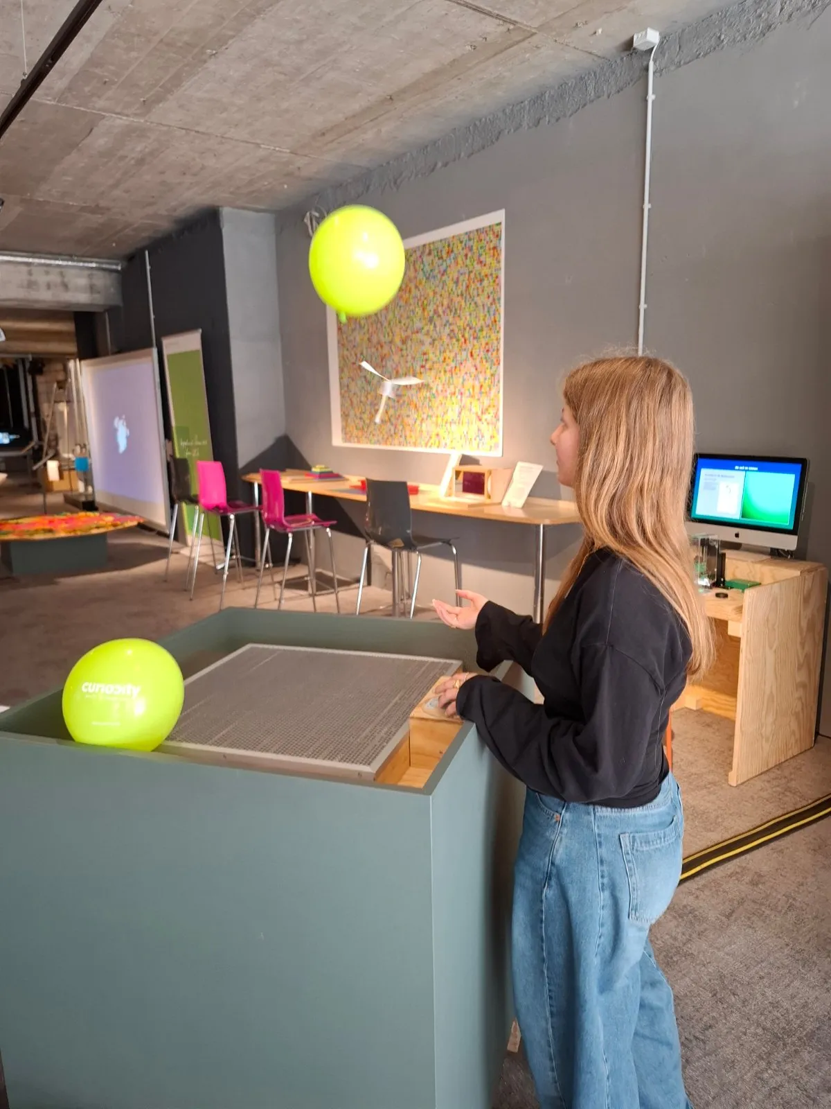 Windtisch (Im Aufwind), Exponat im Pop-up Science Center