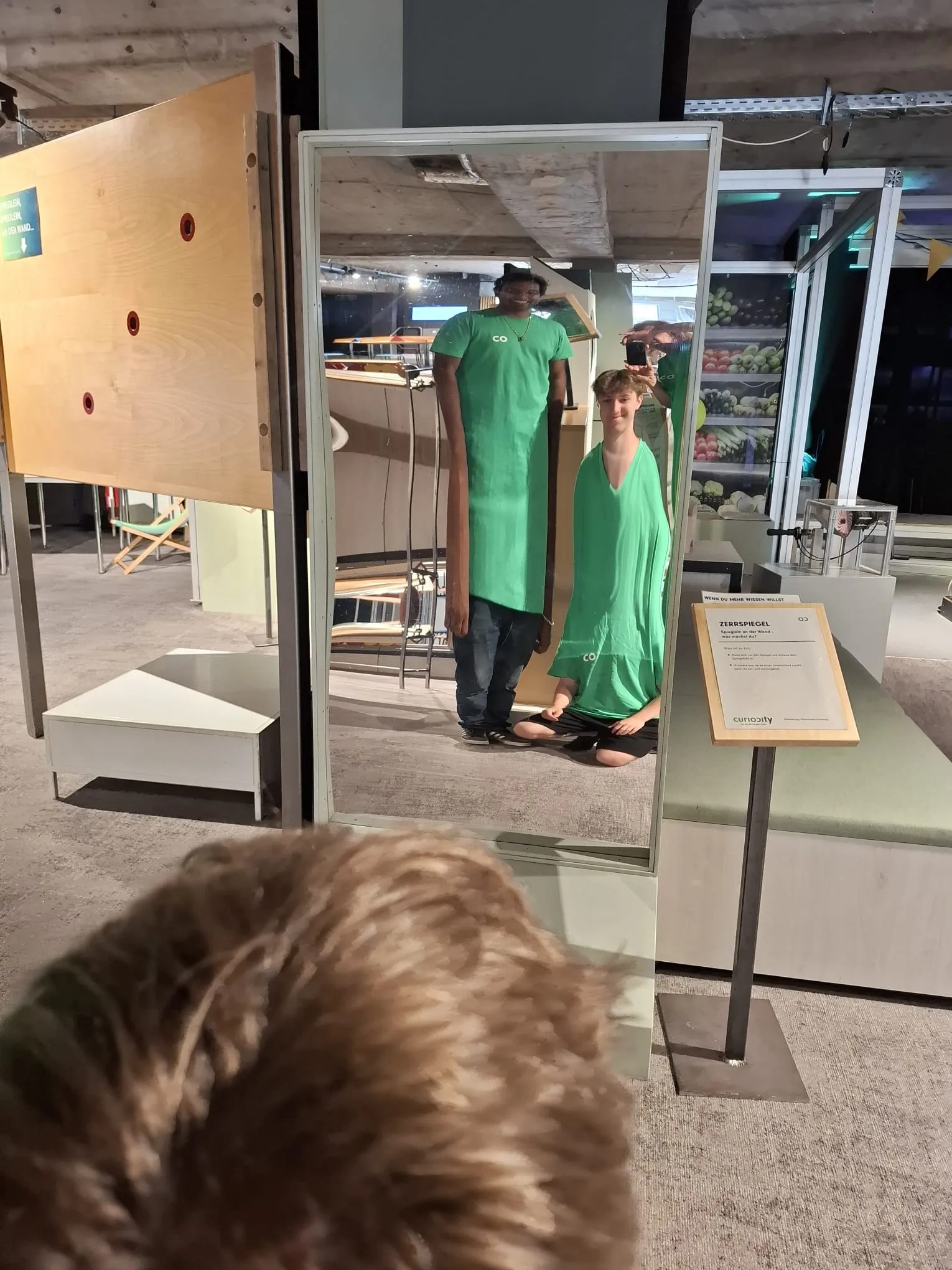 Zerrspiegel, Exponat im Pop-up Science Center